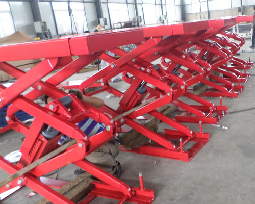 24V 3.5T Small Auto Scissor Lift For Repair Shop 2130mm Car Lifter Machine