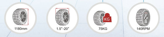 140RPM 19 Inch HD LCD Car Wheel Balancer / Tire Balancing Equipment