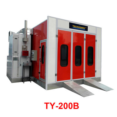 Anti Flame Spray Vehicle Paint Booth With 4kw 5.5KW Centrifugal Fan 3 fold doors
